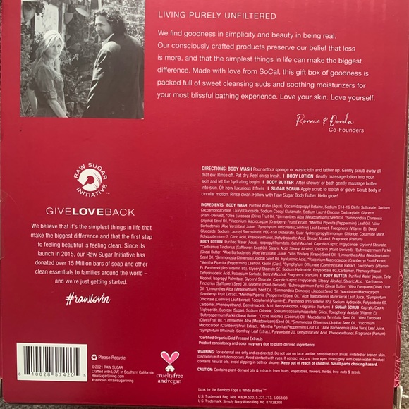 Raw Sugar Vegan Body Care - Picture 2 of 3